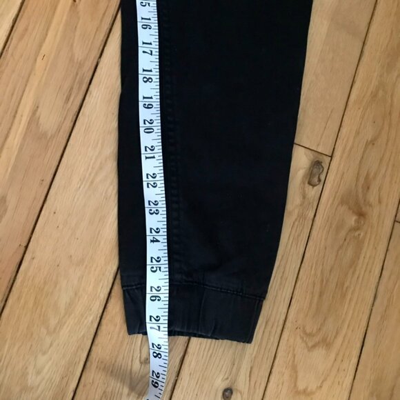 DNM WRKS Cargo Joggers Working Pants Men's Large size 32 Black Denim - Picture 5 of 6